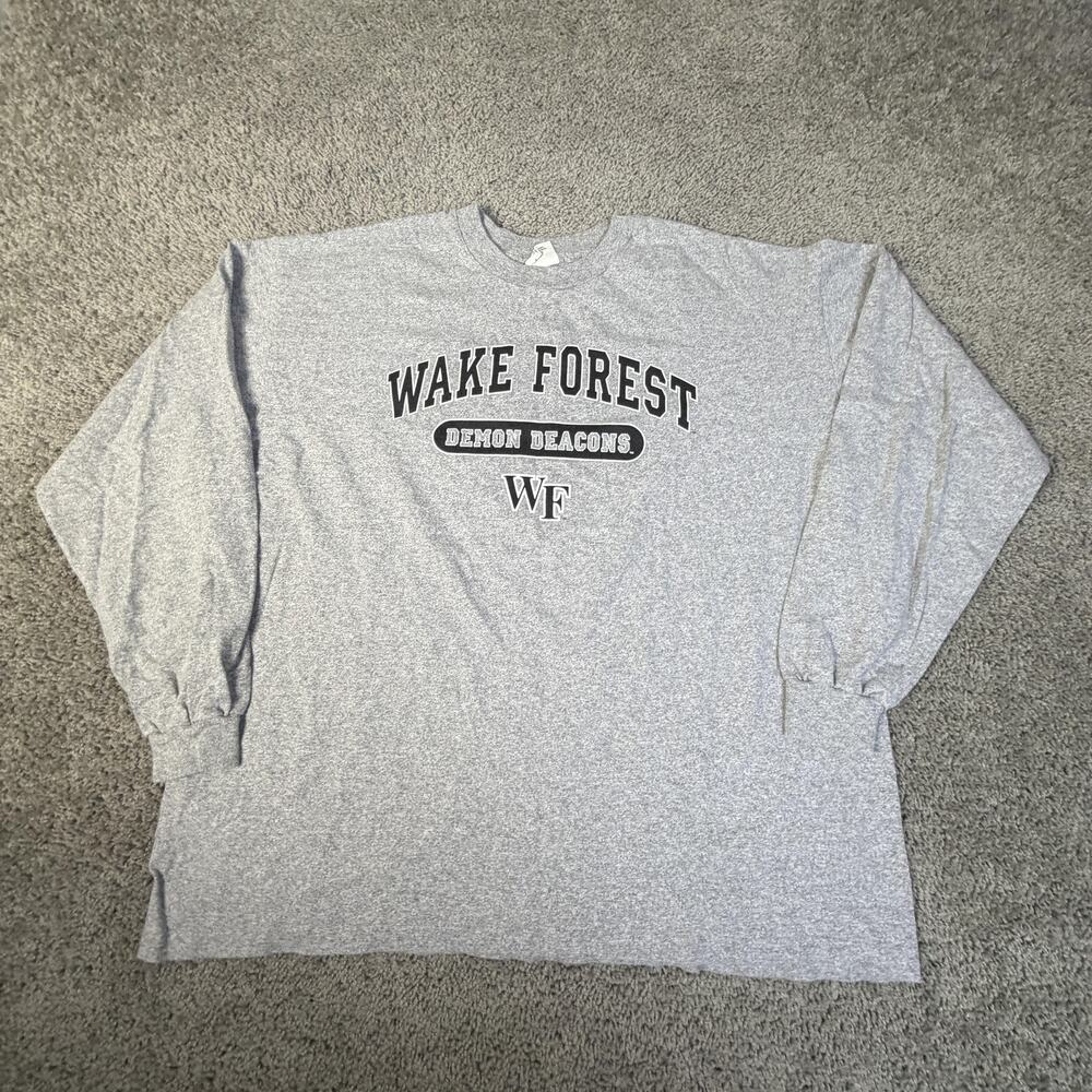 Wake Forest Demon Deacons Sweatshirt Mens 2XL Gray NCAA The Cotton Exchange